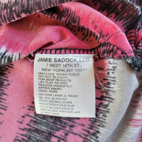 Jamie Sadock Polo Shirt Womens Small Black Pink Sleeveless Golf Tennis - Picture 4 of 7